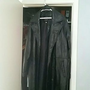 XXXL Leather Trenchcoat